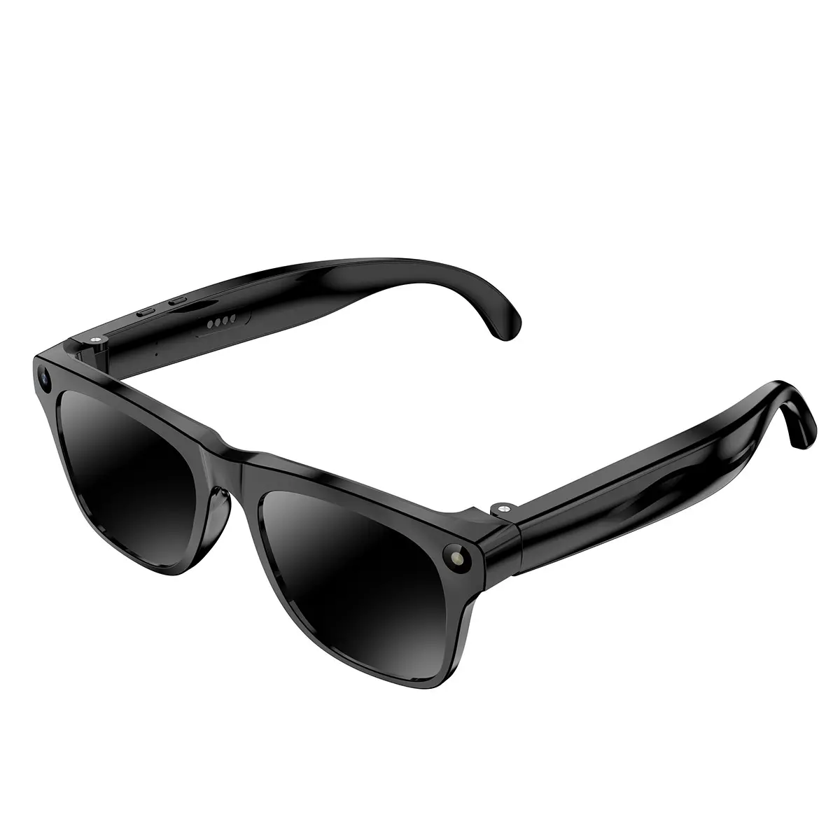 AI Smart Glasses for Vlogging, 8MP HD Camera, Voice Control, Multi-Language Translation, WiFi Bluetooth-compatible, Replaceable Lenses, Portable AI Camera Glasses