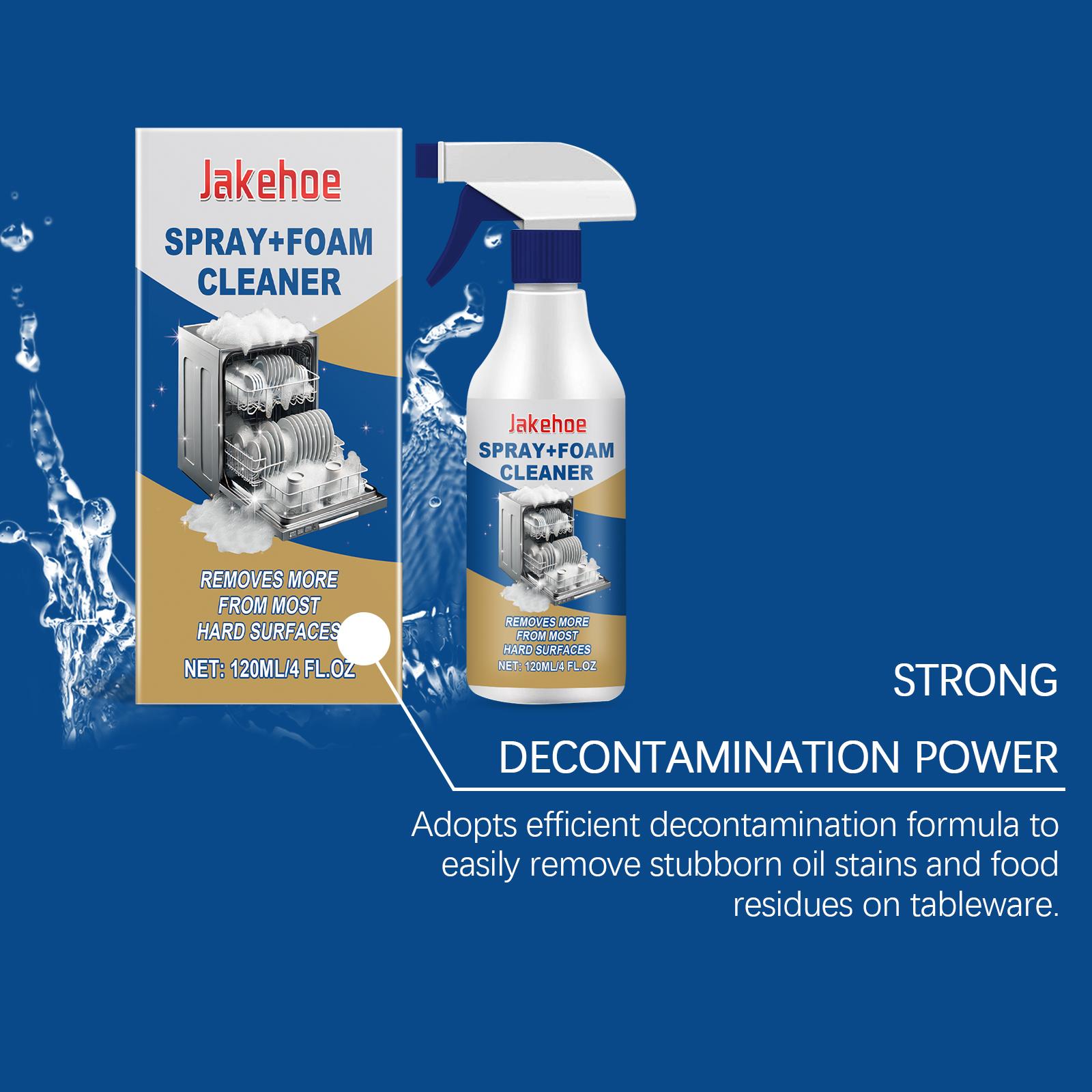 Dishwasher Foaming Cleaner Multi-Effect Kitchenware Stain and Grease Remover Dishwasher Cleaning Agent