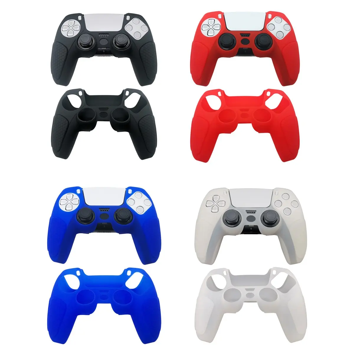 Ps5 Controller Silicone Protective Case, Thickened Anti-Slip Design, Shockproof and Scratch-Resistant, Easy Charging Slot, Enhanced Grip