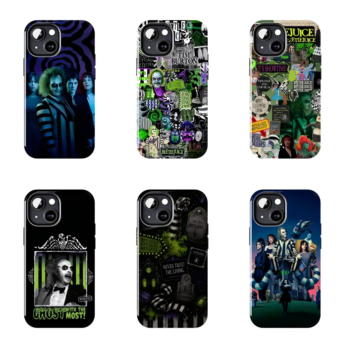 Beetlejuice Tim Burton Horror Phone Case Suitable for iPhone 17-11 Pro Max/Plus and  Samsung Galaxy S23-25