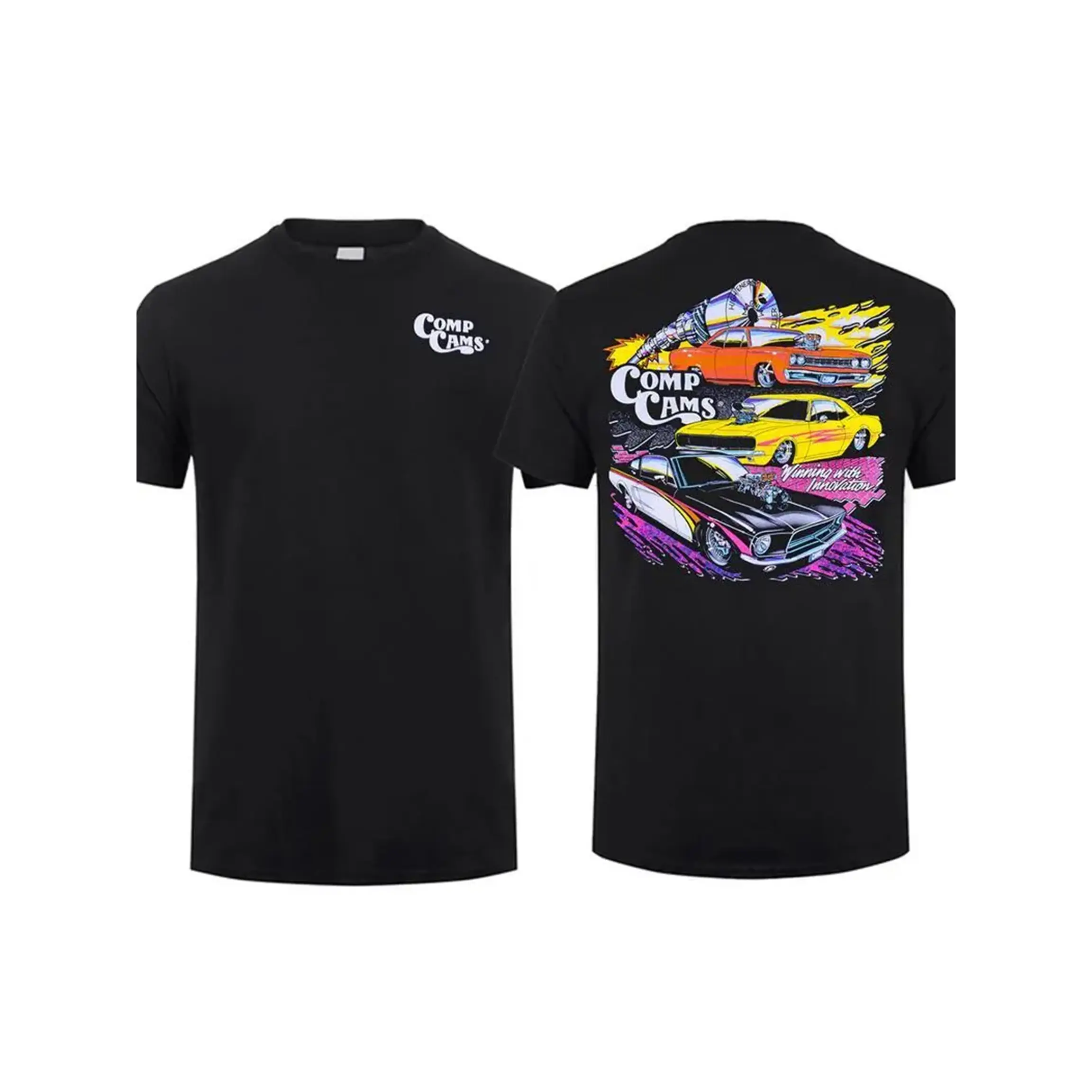 COMP Cams 90's Pro Street T-Shirt, Gift for Truck Lover, Unisex Casual Shortsleeve Crewneck 100% Cotton, Top Menswear