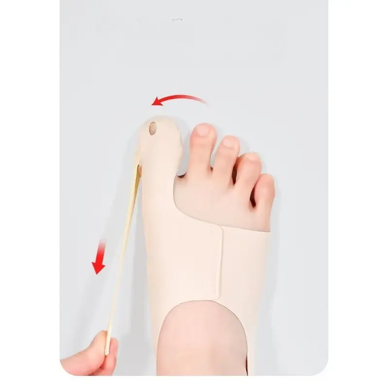 2-Pack Corrective Socks, Unisex Corrector, Big Toe Separator, Adjustable Day-and-Night Support, Comfortable Hammer Toe Corrector, Suitable for Runners and Walkers