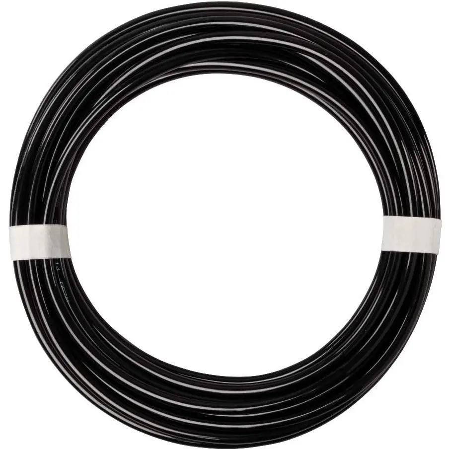 Pneumatic Tubing 1/4" Tube OD PU Polyurethane Tube Air Hose Line for Air Compressor Fitting or Fluid Transfer (Black 32.8ft)
