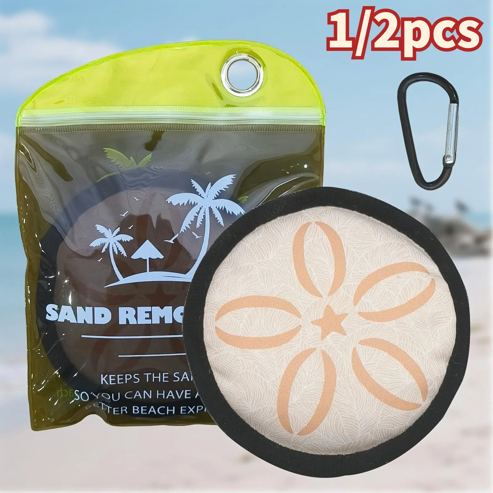 Convenient Portable Sand Removal Towel Bag, Quick Clean Beach Towel Accessory, Efficient Sand Bag for Outdoor Use, Essential Beach Gear and Equipment with Beach Experience, Cleaning, Day