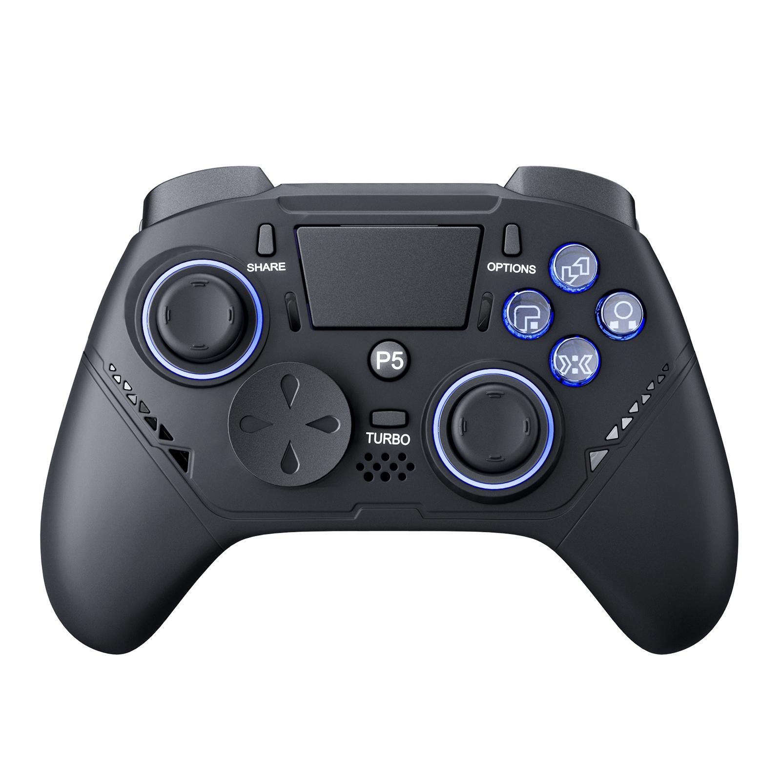 Gaminja P516 Wired Esports Controller for P5/P4/PC, Wide Compatibility Just Plug&Play, Double Motor Vibration Intelligent Simulation Game Trueinternal Feedback, Wired Gaming Controller, Game Console Accessories