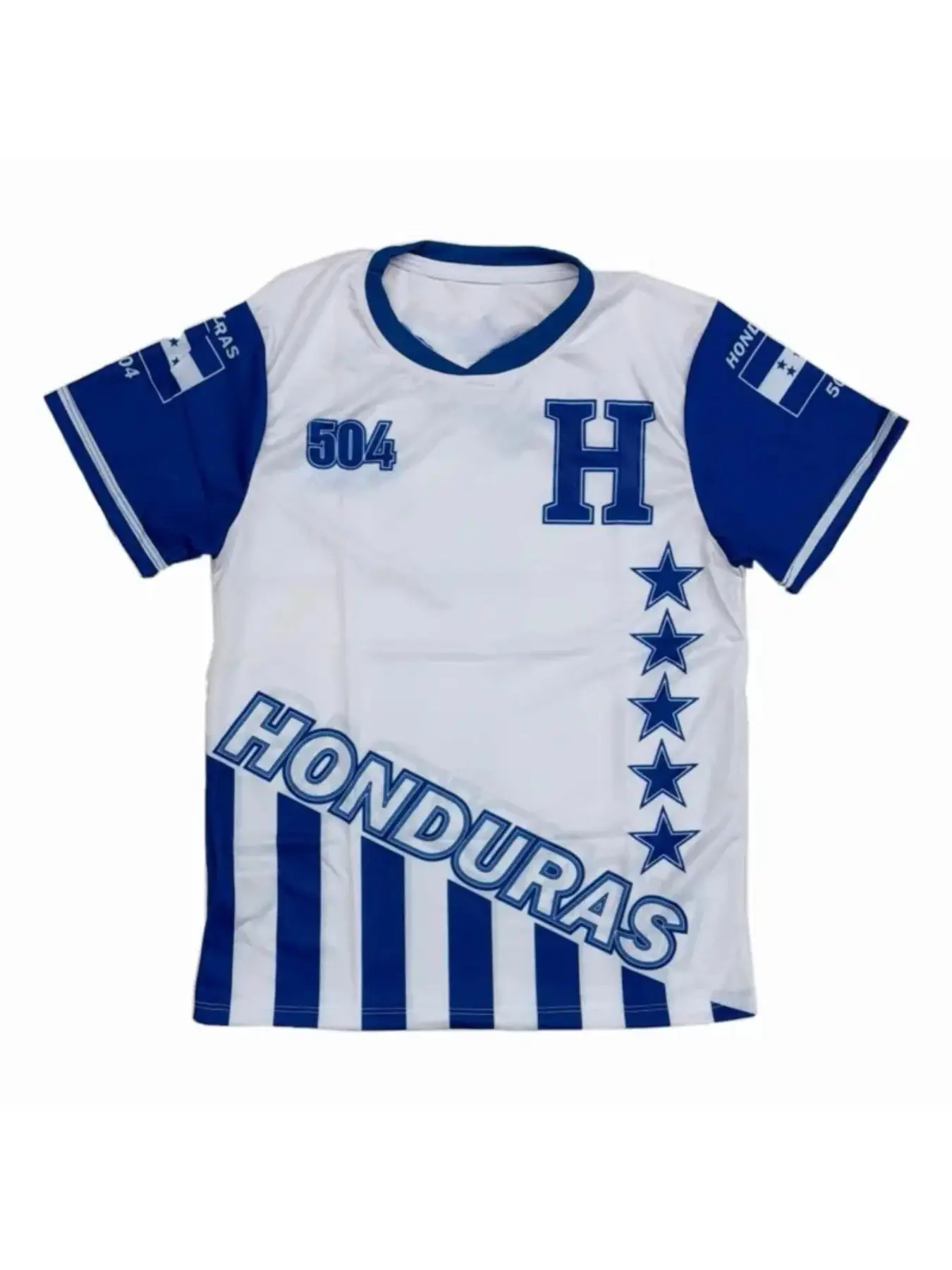 Men's Honduras Flag Parrot Print Short Sleeve T-Shirt, Round Neck Breathable Athletics Quick-Dry Casual Sport Top, Summer Outdoor Fitness Workout Wear, Athletic Tee, Dry Fit Performance Shirts