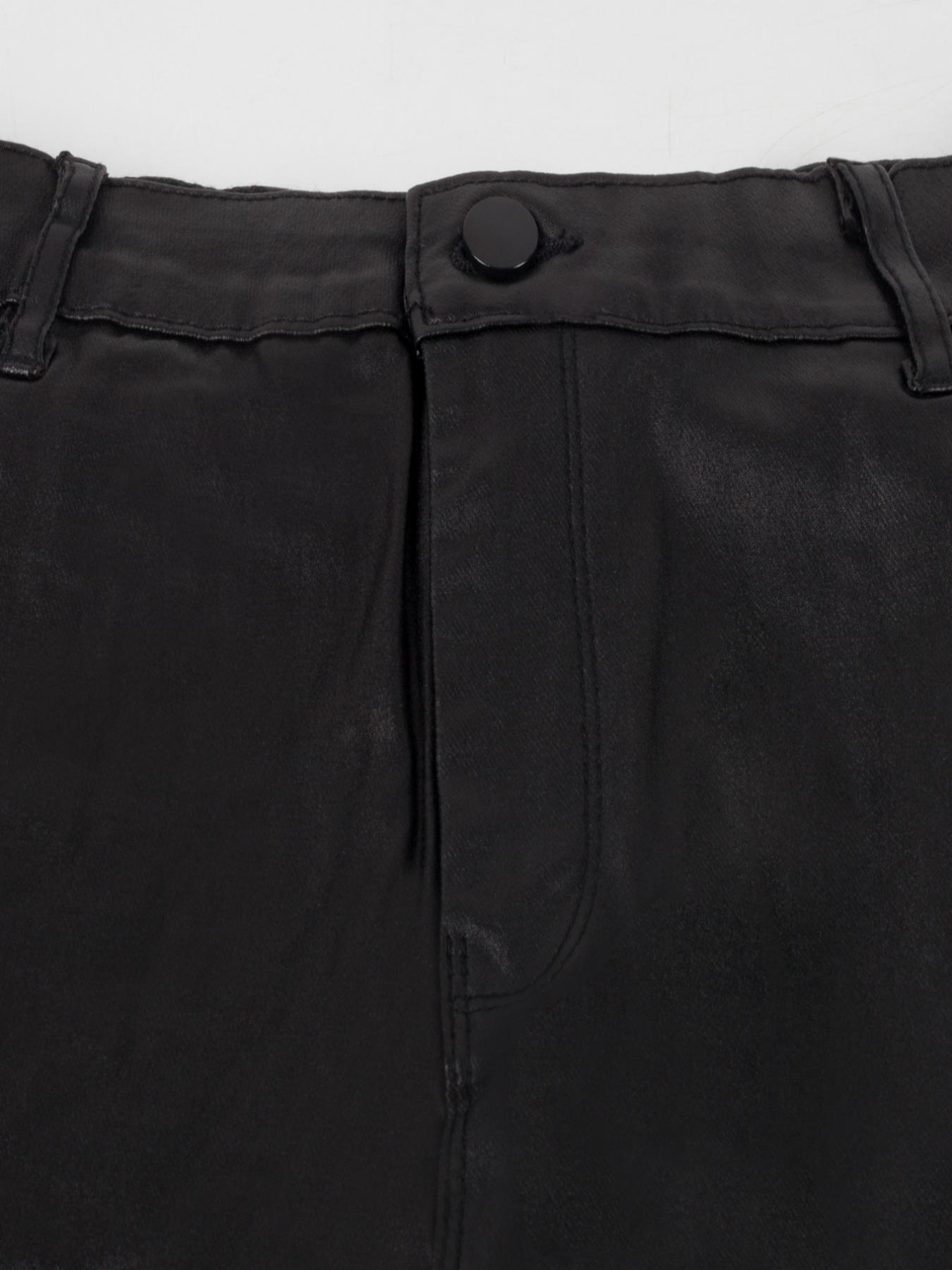 26 Valentine's Day Women's Minimalist Street Plain High Waist Slim Skinny Pants, Casual Solid Pocket High Rise PU Leather Trousers for Fall & Winter, Fashion Women's Bottoms for Daily Wear