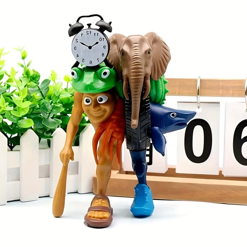 Italian Brainrot Themed Character Action Figure Statue Set Tung Tung Tung Sahur tralalero tralala Upgraded Fusion Edition Decorative Sculptures Desktop Decoration Halloween Christmas Birthday Gifts Ornaments