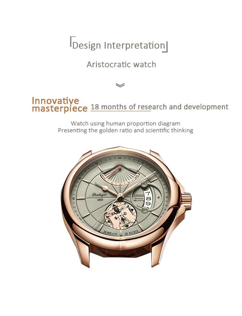 Classic Men's Business Watch with Leather Strap, Analog Quartz Movement with Date Display, Daily Waterproof, Quartz Watch, Waterproof For Daily Wear, Calendar Dial, Round Face, Quartz Drive
