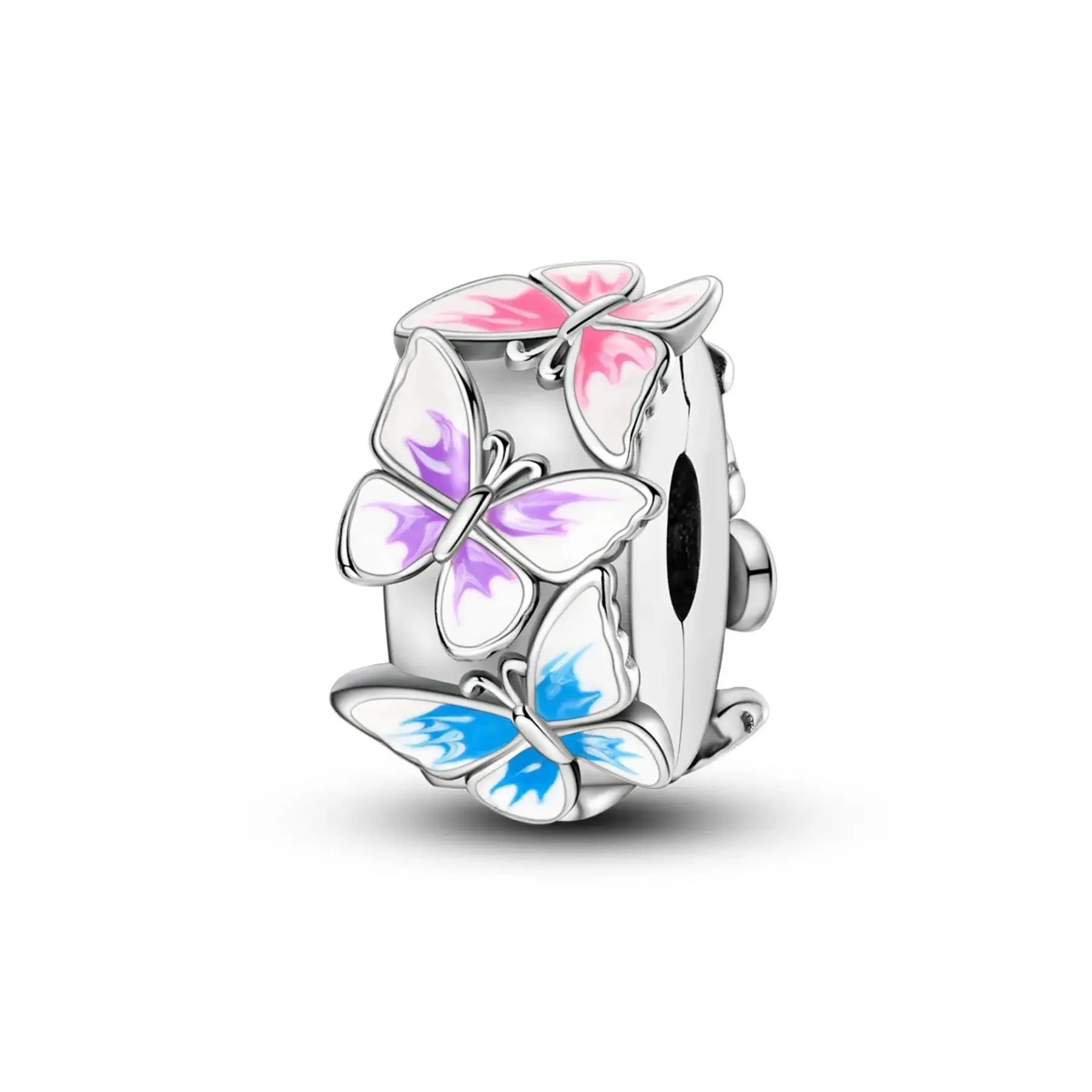 Butterfly Design Charm Beaded, Fashionable Beaded for Women & Girls, Trendy All-match & Exquisite Jewelry for Birthday Gift, Butterfly Charms