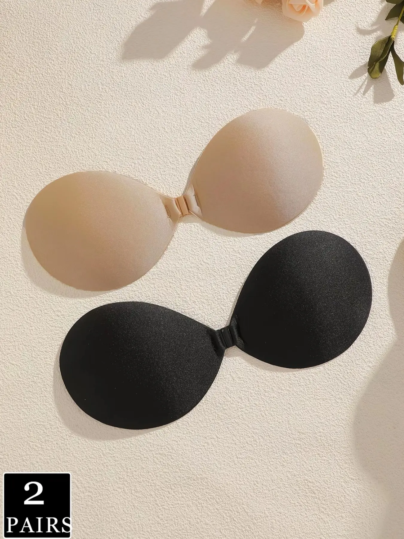 Round Cup Front Buckle Bra, Breathable Strapless Invisible Bra, Push-Up Front Open Closure, Seamless Padded Bra, Wedding Photo Bra, Bandeau Strapless Bra
