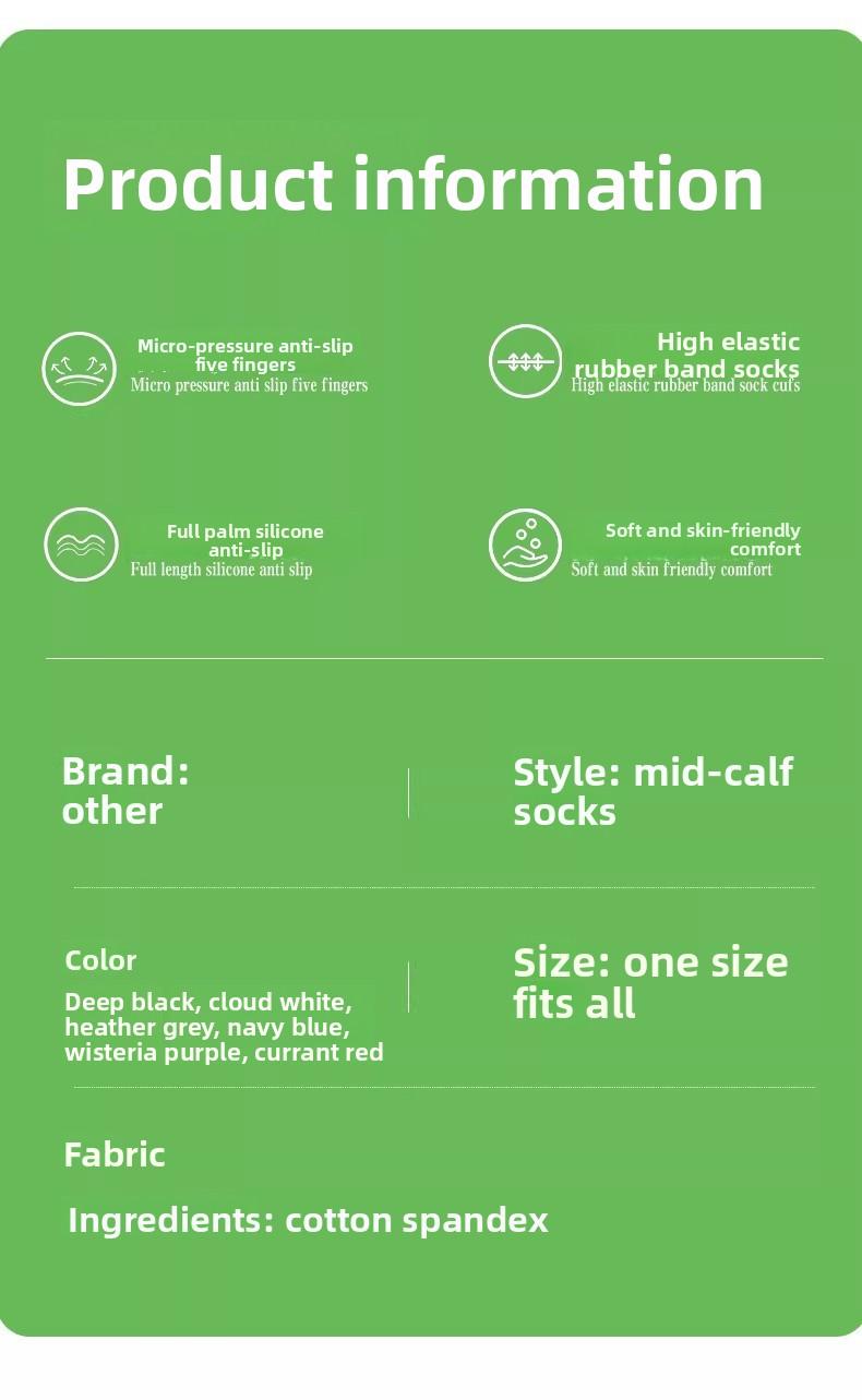 Women's Five Finger Yoga Socks, Non Slip ,Deodorizing Absorb Sweat Summer Indoor Sports ,Professional Fitness Pilates Mid Calf Socks,Non-Slip Toe-Separating Yoga Socks for Women - Cushioned Athletic Socks for#Yoga, Pilates, Barre & Gym Workouts