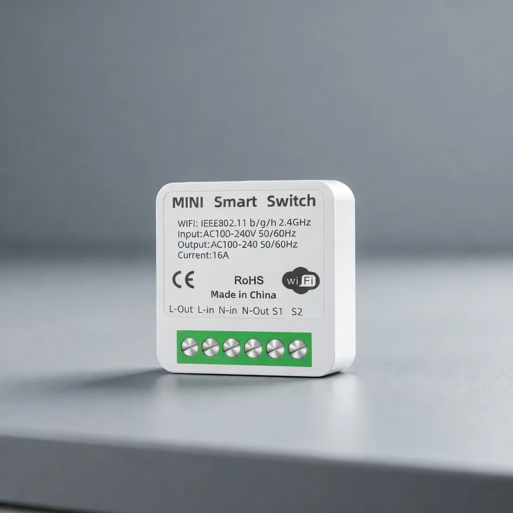 Tuya Smart WiFi-Bluetooth Recessed Electronic Switch - 80*40*20mm Concealed Installation, RF433 Function, App Control, Residential Indoor Remote Support, Simple Wiring, Flexible Circuit Control, Fine Workmanship (Home Improvement Smart Home Gadget)