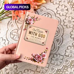 1/2 Pack One Minute with God for Women, 365-Day Devotional Journal, Portable Daily Reflection Notebook, Self-Improvement Diary, Daily Guided Journal, Perfect Gift