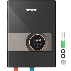 VEVOR Instant Water Heater, 13.8kw Electric Tankless Water Boiler, Digital Temperature Display Easy Installation 24-Hour Water Supply, For Kitchen Bathroom Shower Mall Salon Shampoo ETL Listed