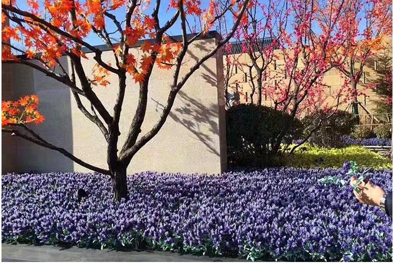 10 artificial lavender bouquets, fake flowers for outdoor decoration, silk flowers for flower beds and planters, 3-piece set