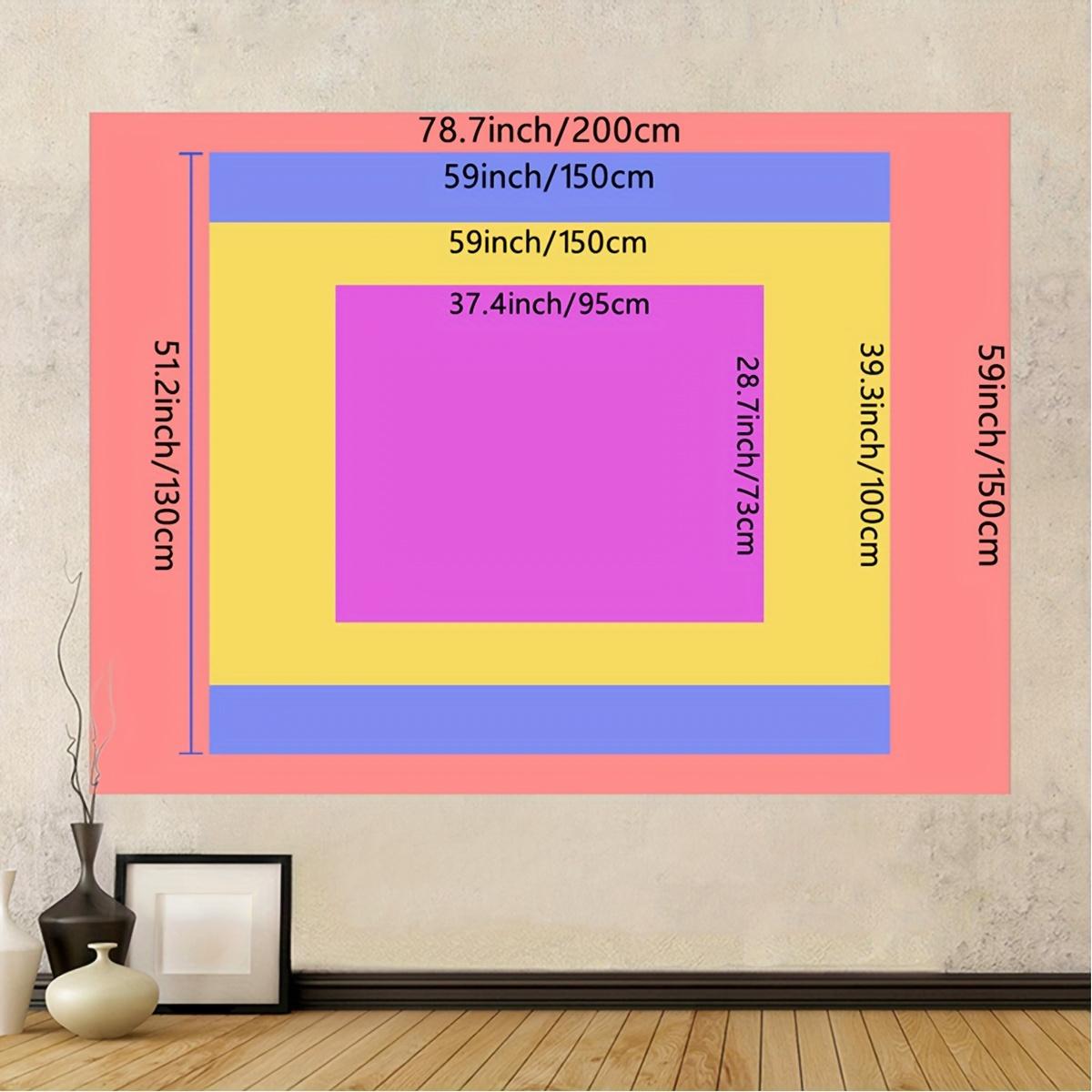 Santa's Sleigh Hanging - Snow Town Scenery, Polyester Christmas Decoration Living Room D