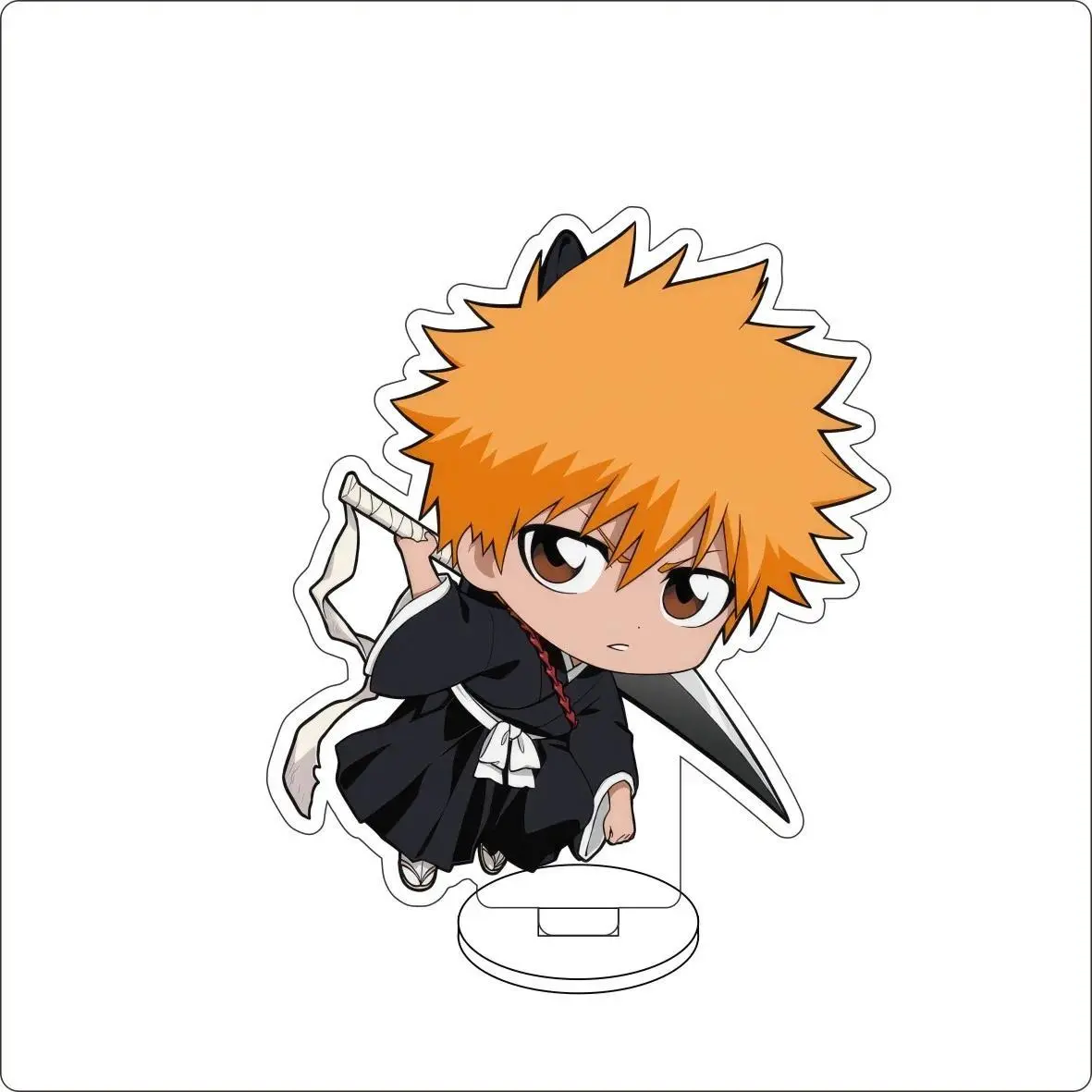 10CM Anime BLEACH Figure Stand Model Grimmjow Jaegerjaques/Urahara Kisuke/Kurosaki Ichigo Cute Desk Decor Standing Sign Gifts