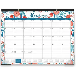 2026 Desk Calendar - Calendar from January 2026 - December 2026,12 Months Desk Pad Calendar, 14.8" x 11.4", Desk Pad, Large Ruled Blocks