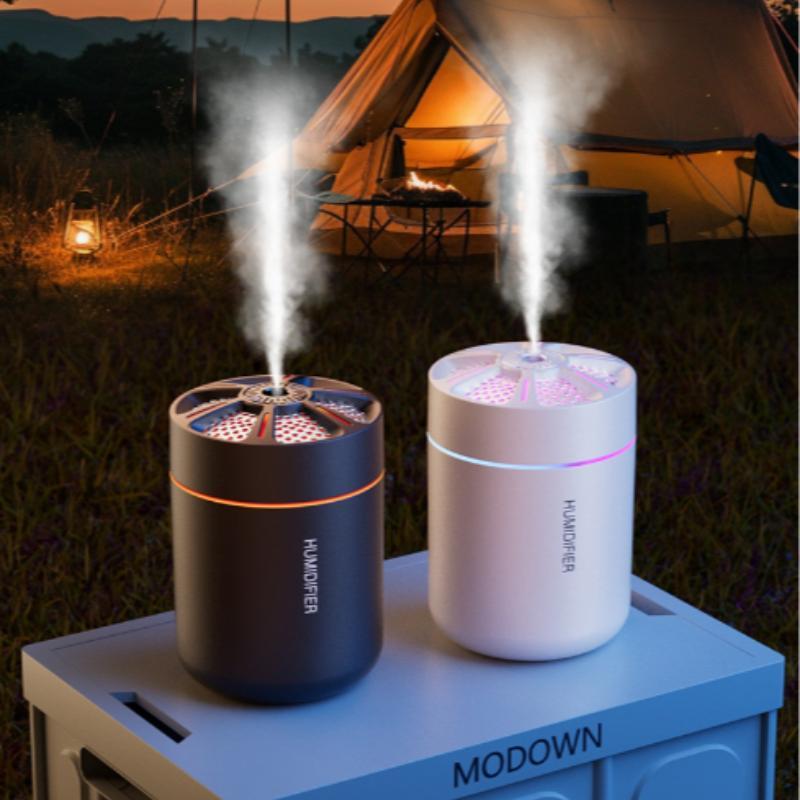 USB Powered Air Humidifier, Portable Mini Aroma Diffuser with Colorful LED Light, Silent Humidifier for Home, Bedroom, Car, Silent Spray Humidifier, Home Travel Humidifier
