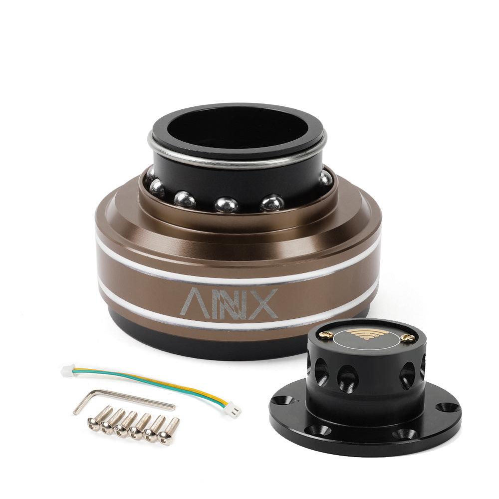 Car accessory modification aluminum steering wheel quick-release device suitable for racing simulators