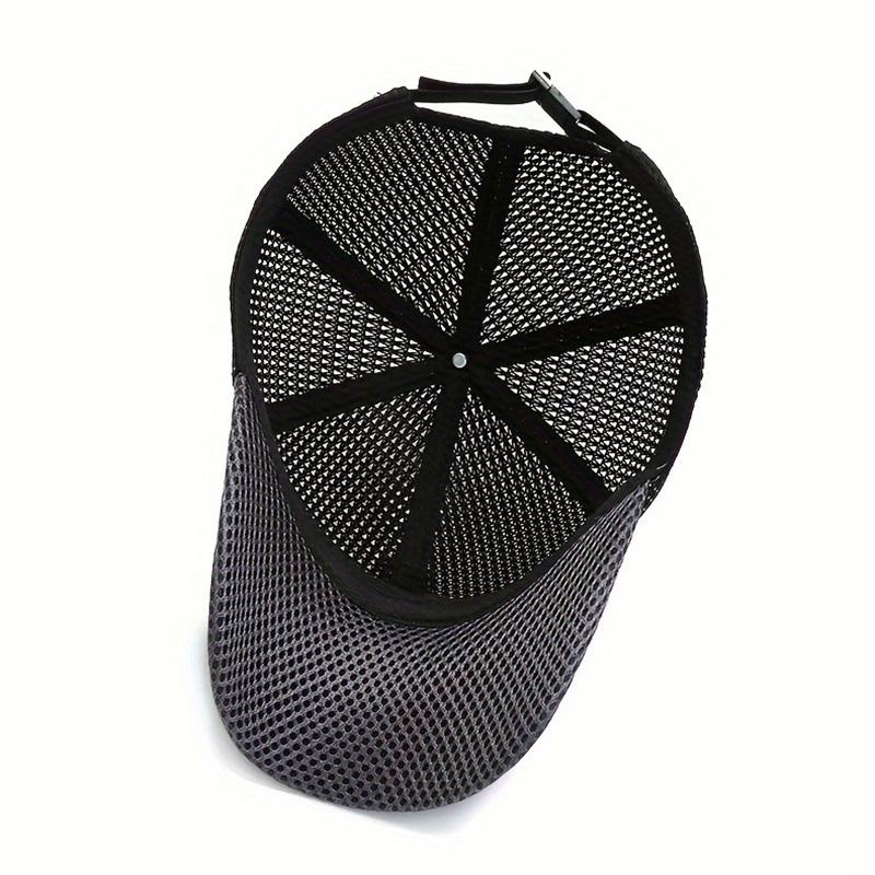 Solid Color Mesh Breathable Baseball Cap Sun Protection Hat Sports Cap Camping Cap