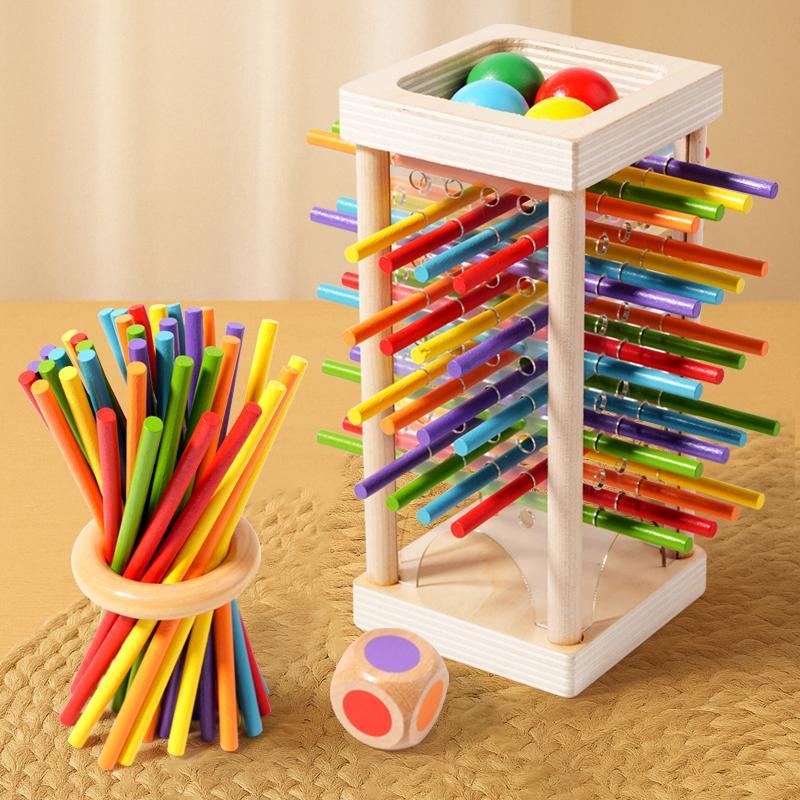 Fun Extraction Wooden Extraction Stick Toy, 1 Set Parent-child Interactive Colorful ...