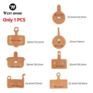 WEST BIKING Mountain Bike Hydraulic Disc Brake Pads, Durable Resin Ceramic Bicycle Brakes, Brake Parts, Suitable for Mountain Ebike, Electric Bikes, Cycling Accessories