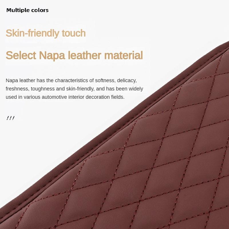 1pc Car Armrest Cushion Pad, Universal Fit, Center Console Extender with Storage, PU Leather Quilted, Enhanced Comfort, Vehicle Interior Accessory