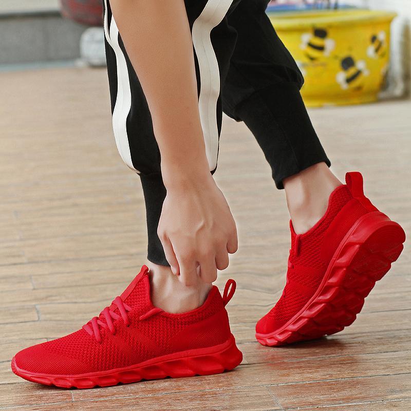 Casual Running Sport Shoes For Men's Outdoor Mesh Light Weight Breathable Athletic Fashion Sneakers Non Slip Walking Gym Shoes SpringStatements