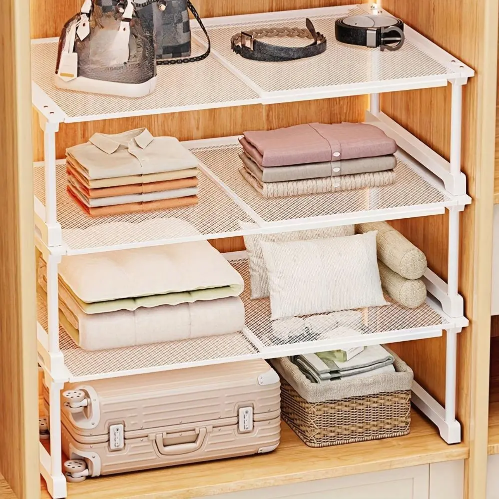 Can Racks for Restaurant And Business, Adjustable Closet Organizer, Stackable Closet Organizer, Closet Organizers And Storage, Sweater Organizer for Closet, for Living Room Bathroom Kitchen Office storage and organization