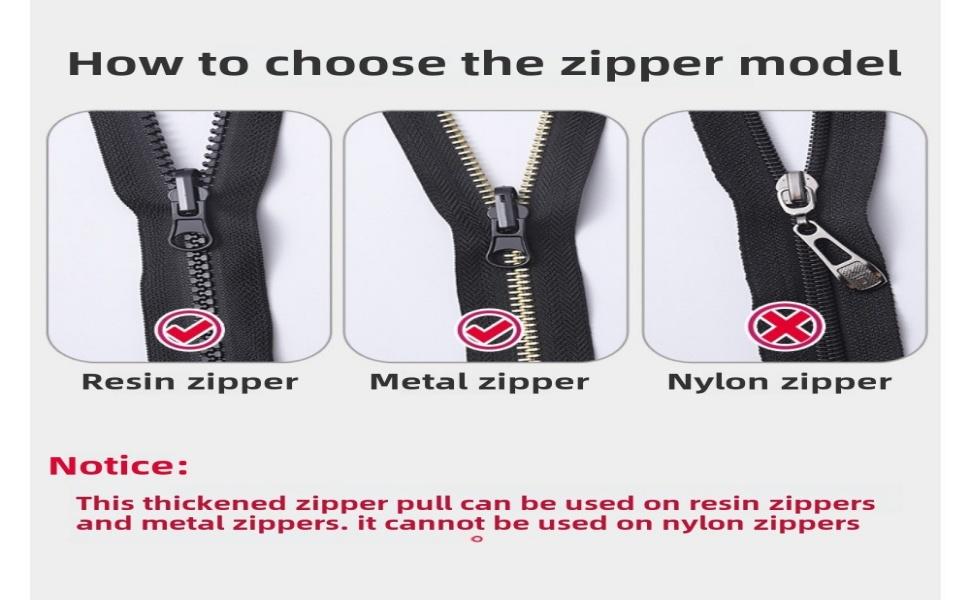 Clothing, Bags, Zipper Repair kit, Zippers for Sewing,Zipper,a Set of 3, Black-Sided