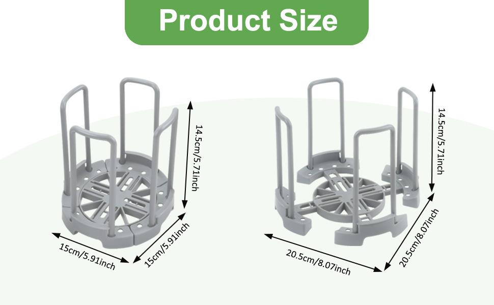 SITAKEYFMHK Transform messy kitchen shelves in minutes!2‑piece adjustable bowl and plate storage rack, durable dish drying organizer for countertops and cabinet use, fits various bowl and plate sizes perfectly, keeps tableware ventilated