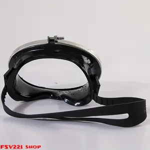 Classic Round Snorkeling Mask, Anti-Fog Tempered Glass Diving Goggles, Leak-Proof with Adjustable Strap - Ideal for Snorkeling, Free Diving, Vintage-Style Water Sports & Underwater Exploration