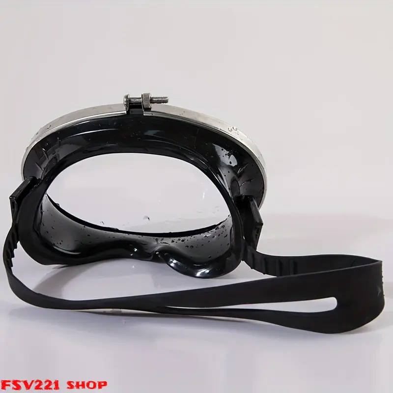 Vintage-Style Classic Round Snorkeling Mask - Snorkeling Gear with Anti-Fog Tempered Glass, Leak-Proof Adjustable Strap, Ideal for Free Diving, Underwater Exploration