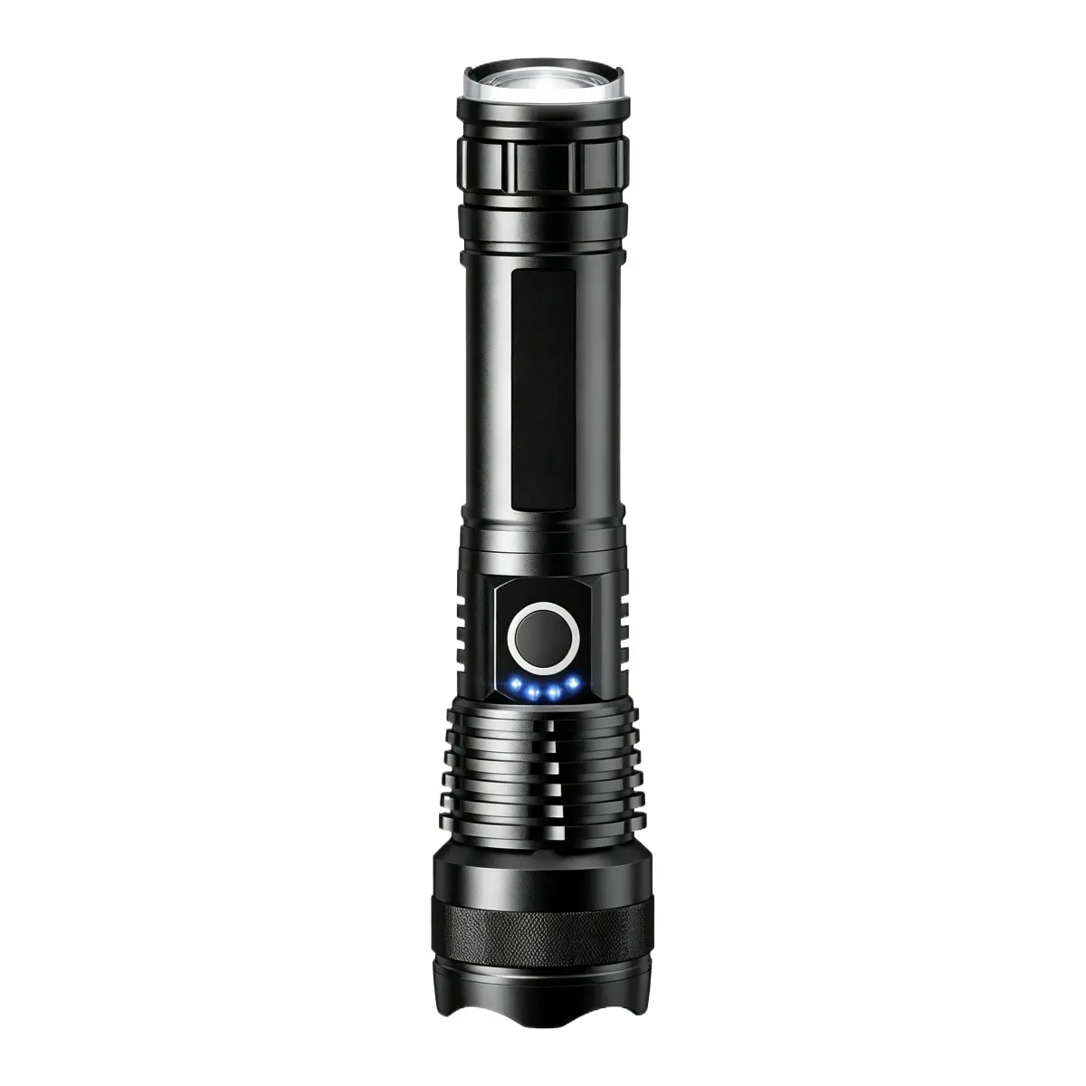 LED High Lumen Flashlight, Up to 10000 Lumens, 5 Light Modes, Zoomable, Waterproof, Long Lasting Battery, EDC Upgrade Flashlight for Home, Camping & Emergency