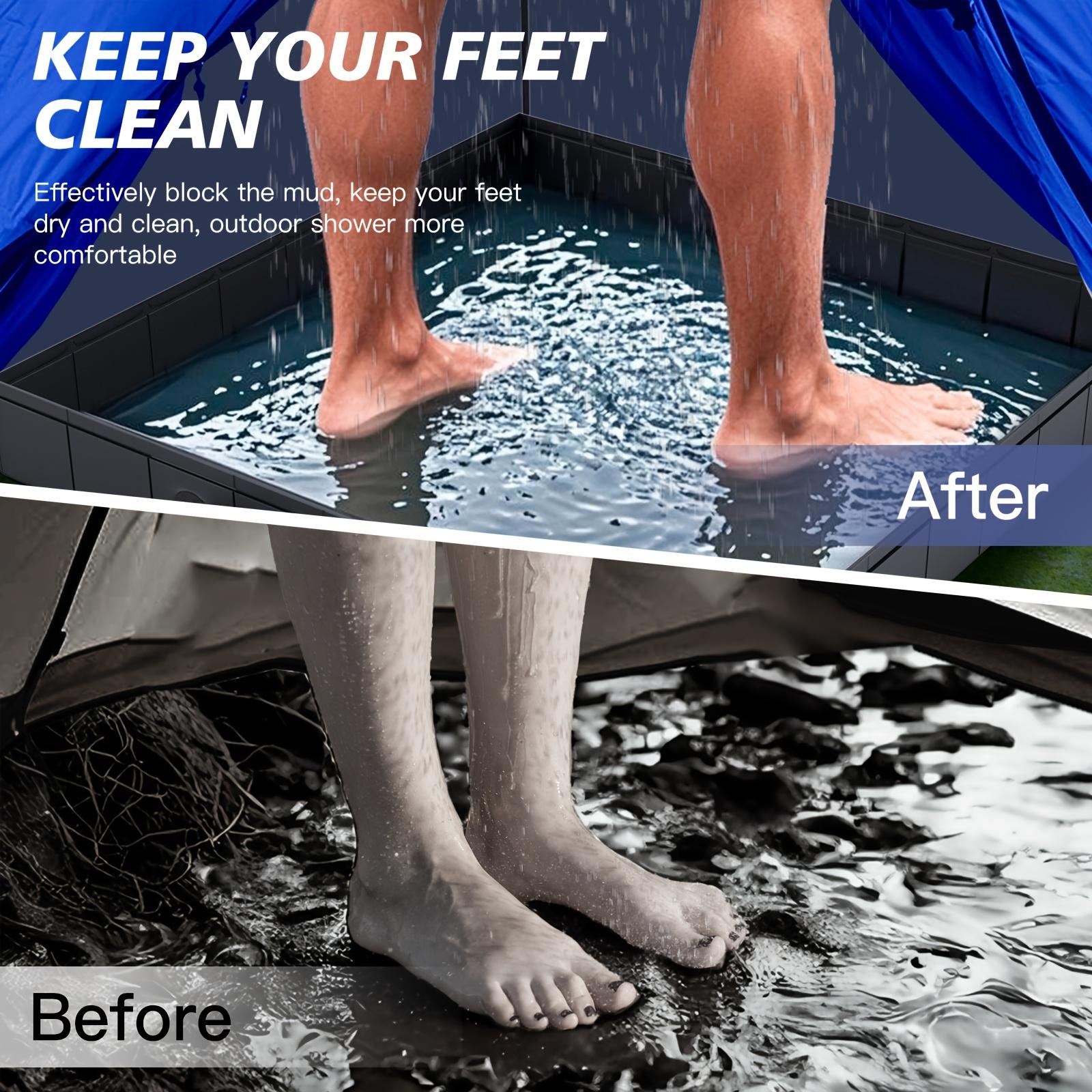 Foldable portable shower tray, camping outdoor shower room, fishing storage basin, collapsible shower pool, RV outdoor shower base, camping shower tent, pet bathing