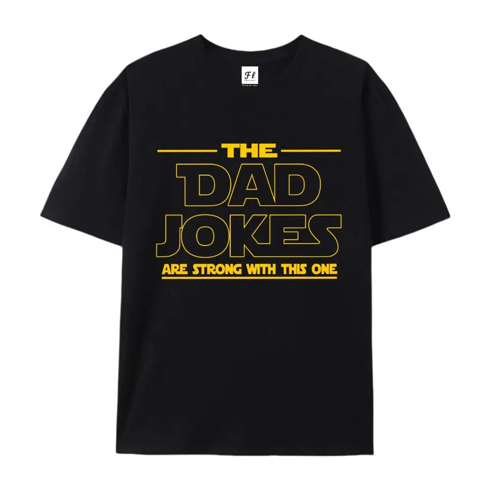 Retro T-shirt comfort the Dad Jokes, Vaderdagshirt, grappige sweater vader, vaders verjaardagscadeau, coole vader ronde hals, vaderdagoutfit