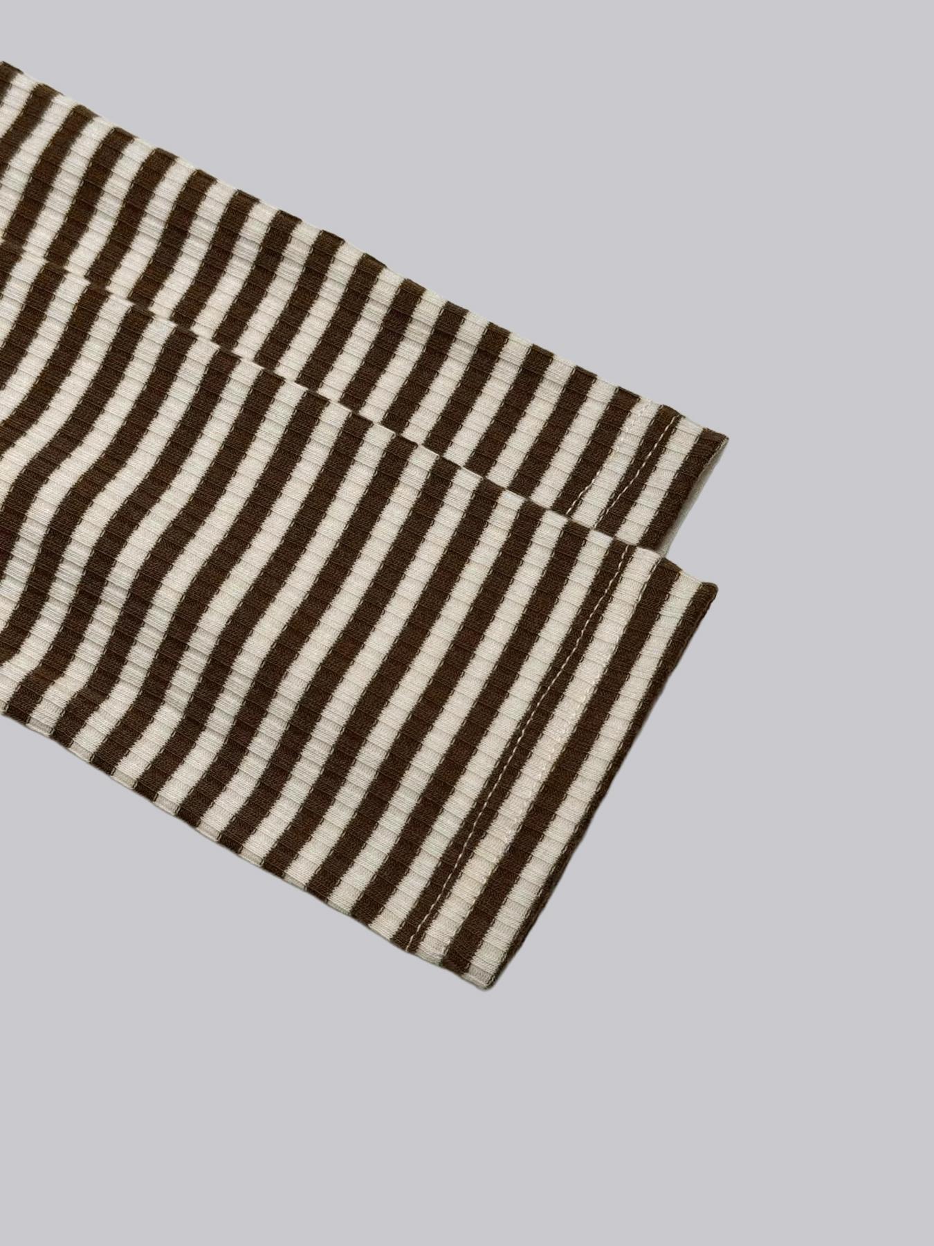 Women's Casual Striped Slim-Fitting Long Sleeve T-Shirt, Stylish Daily Wear Top, Perfect for All Occasions