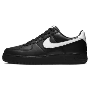 Nike Air Force 1 Low Retro QS Unisex Black Casual Sneakers Verifiable, with credentials and supporting global authentication