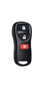 Keyless Entry Remote Control Key Fob Replacement Fits for Nissan Xterra Titan Armada Frontier 2002-2019 Quest Sentra Murano Pathfinder Versa Infiniti FX35 FX45 QX4 KBRASTU15 CWTWB1U733