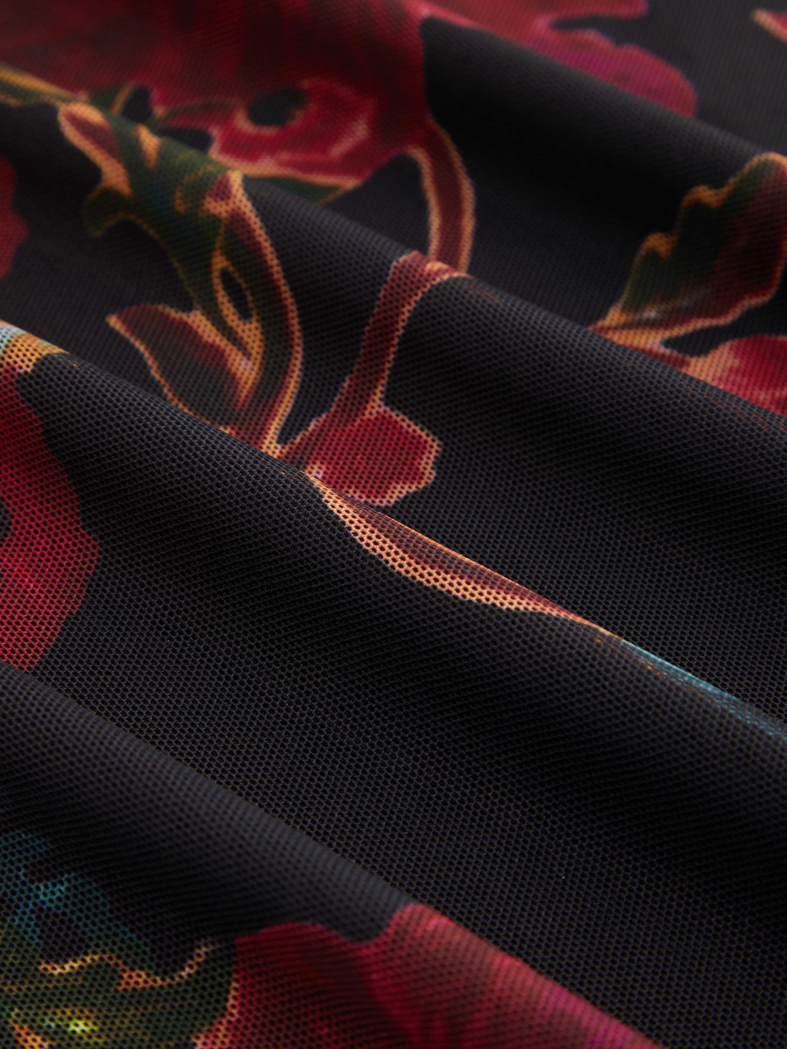 Cider [size 0-10] Square Neck Floral Ruched Mini Dress