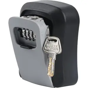 Key Lock Box for Outside, Wall Mounted,  Resettable Code Safe  Key Lock Box for Garage, , Office outside key lock box