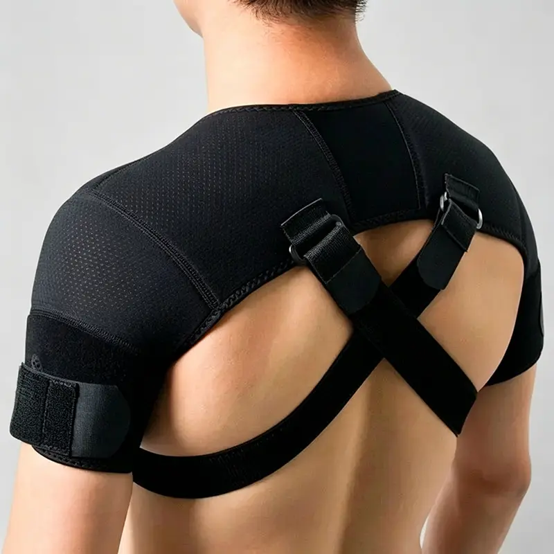 Sports double shoulder straps, double shoulder straps, two-way adjustable pressure breathable protective straps, cross shoulder straps