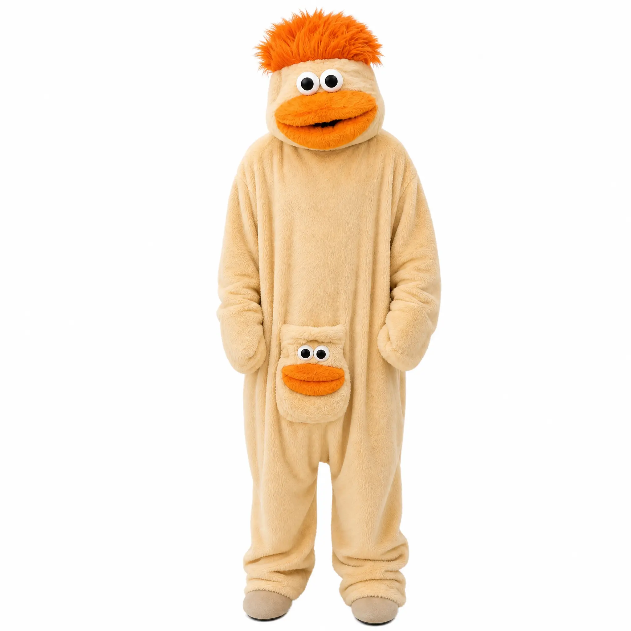 Monster Onesie Pajamas - Funny Character Onesie Adult Onesie Pajamas with 3D Hood, Plush Fleece Full Body Cozy Loungewear for Adults