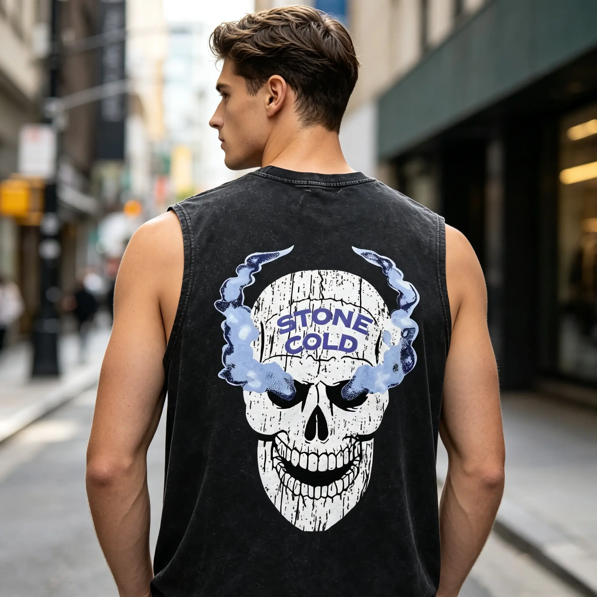 STONE COLD STEVE AUSTIN Vintage Washed Tank top, Wrestling Tee, WWE Washed Tank top, Wrestling Gift, Sports Washed Tank top, Workout Washed Tank top, Gift for Him Gift For Her