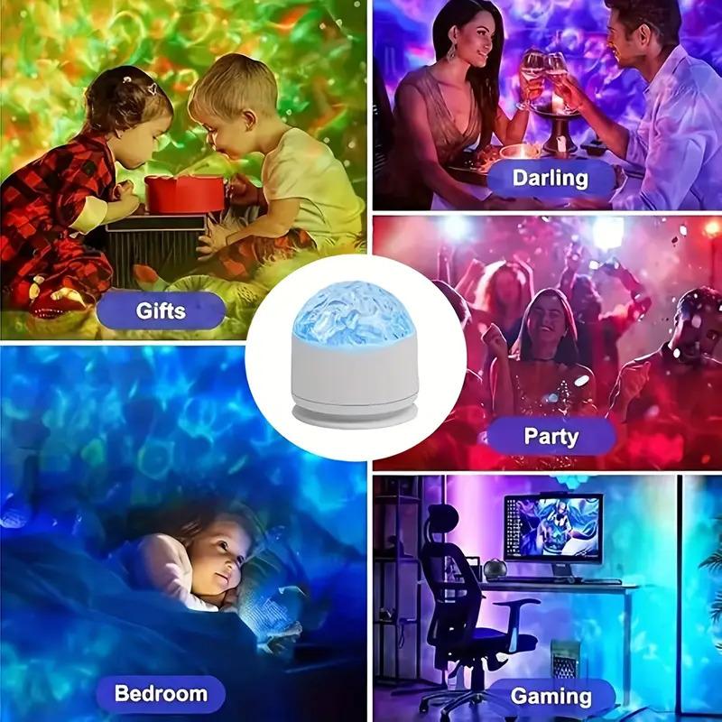 Aurora Light Projector 2 in 1 Northern Lights & Star Cloud Galaxy Lamp with Remote Control USB Rechargeable Night Light for Bedroom Living Room Home Decor Gifts & Relaxing Ambience - Enhance Ambiance Soothing Atmosphere sunset lamps