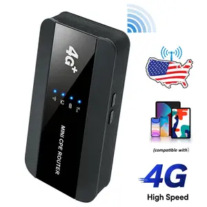 Pocket WiFi Hotspot 4G Portable Wireless Router, Dual WiFi & Wired Connection Design, Long-Lasting 3000mAh Battery, Easy Setup, Secure Private Network, Ideal Internet Device for Travel & Outdoor Activities