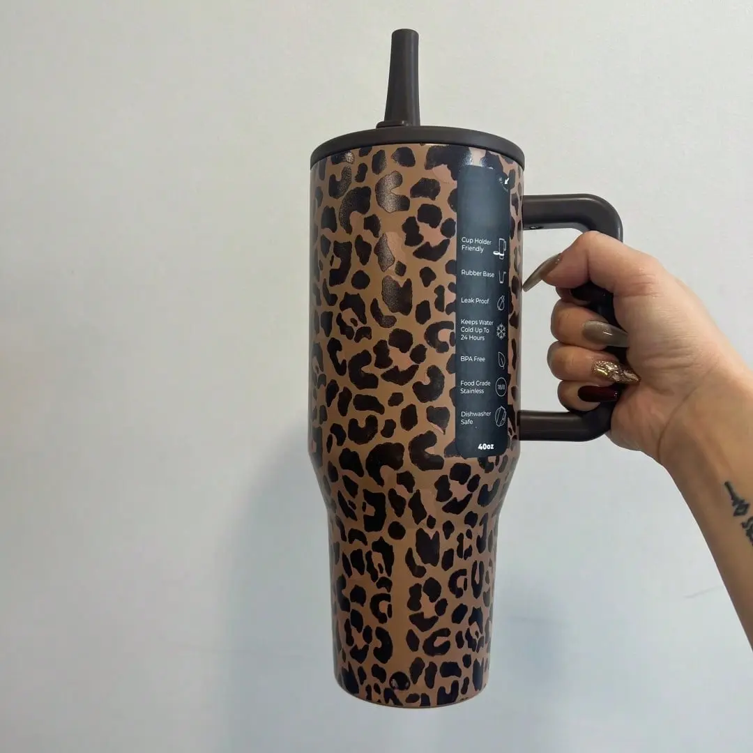 HYDRO‑JUG 40oz Stainless Steel Insulated Tumbler, Long‑Lasting Hot & Cold Retention, With Handle, Straw & Leak‑Proof Lid, Reusable Water Bottle For Athletes Office Workers, Ideal For Home Travel Sports & Gift