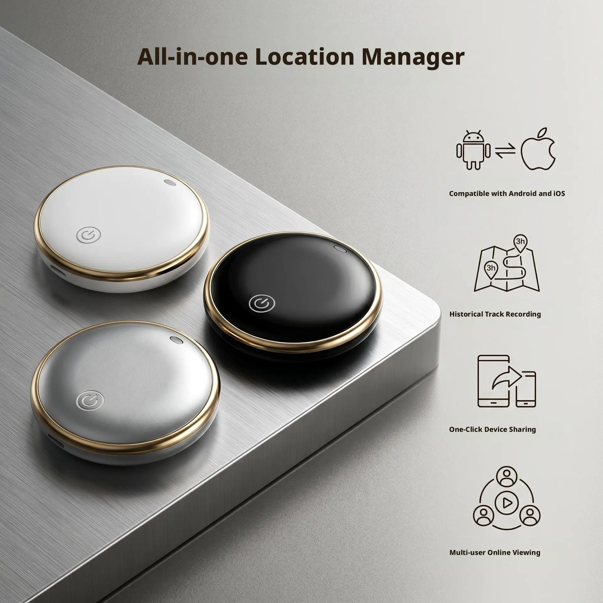 Pet GPS Tracker Airtag Global Anti-Lost Locator Dog Cat Collar Smart Positioning Device